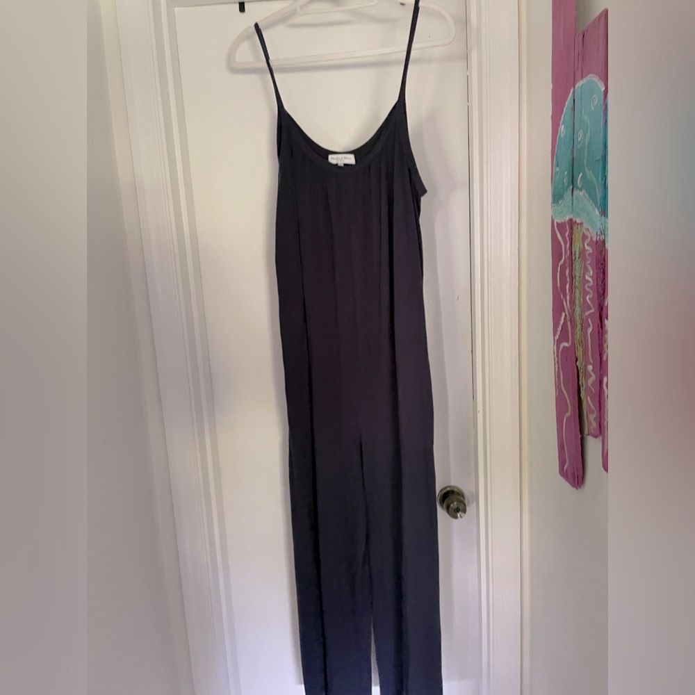 Michael stars jumpsuit with pockets in Navy